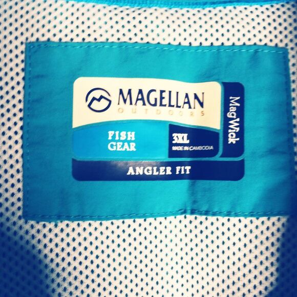 Magellan Outdoors Fish Gear Angler Fit Short Sleeve Men's Shirt Size XL - Picture 7 of 7
